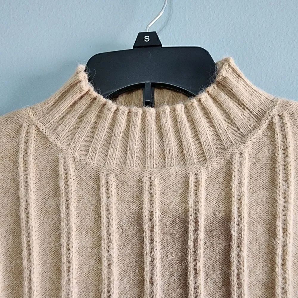 Mock Neck Drop Shoulder Sweater - Picture 7 of 9